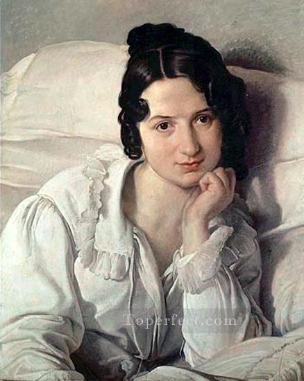 カロリーナ・ズッキの肖像 ロマン主義 フランチェスコ・ヘイズ油絵